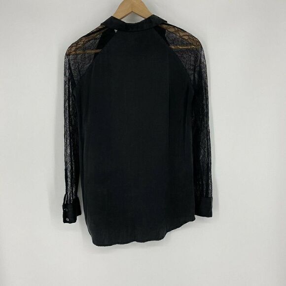 Equipment Femme Top Silk Lace Button - Picture 5 of 8